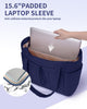 Gewatteerde Puffer Schoudertas met Bekerhouder & Laptop Sleeve voor Reizen en Werk