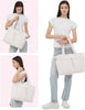 Gewatteerde Puffer Schoudertas met Bekerhouder & Laptop Sleeve voor Reizen en Werk
