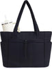 Gewatteerde Puffer Schoudertas met Bekerhouder & Laptop Sleeve voor Reizen en Werk