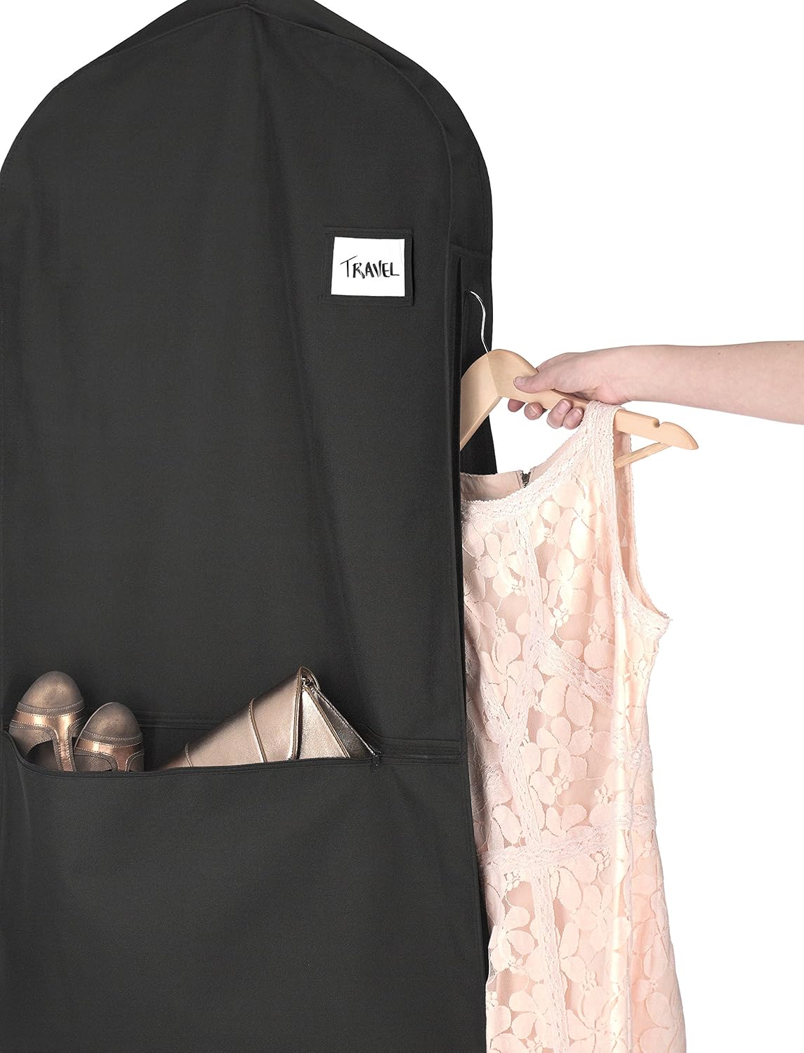 Waterafstotende kledingtas met rits en accessoirevak – 1 Kopen, 1 GRATIS