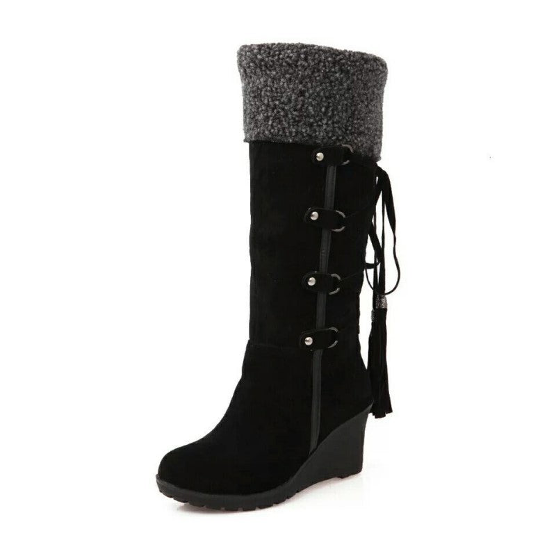 Warme Winterboots met sleehak | Stijlvolle winterlaarzen voor dames