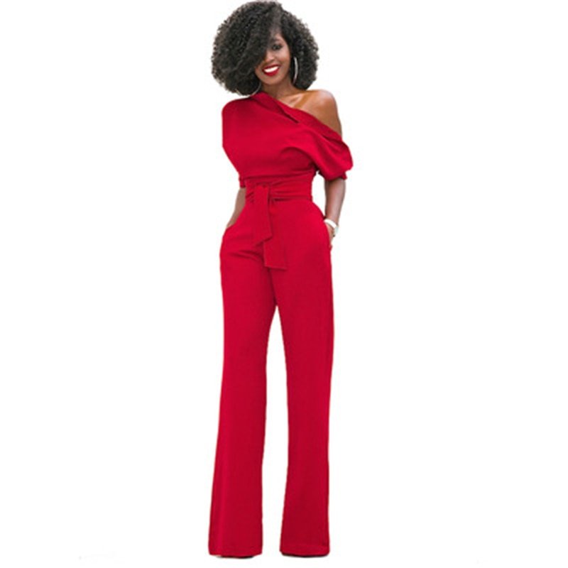 Effen Bodycon Dames Jumpsuit - Sofia