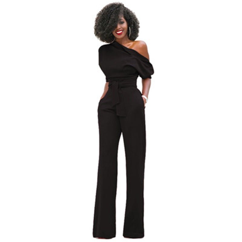 Effen Bodycon Dames Jumpsuit - Sofia