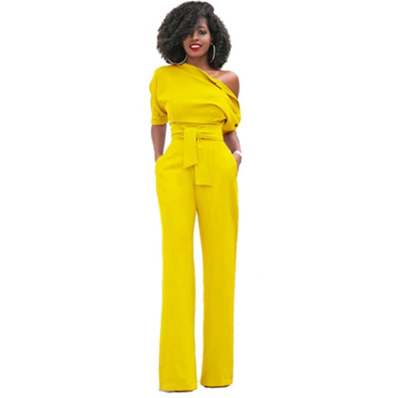 Effen Bodycon Dames Jumpsuit - Sofia