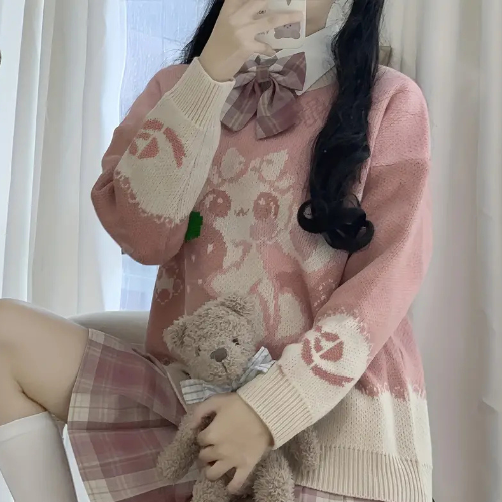 Casual Trui met Ronde Hals voor Dames - Riva