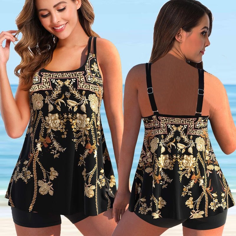 Plus Size Tankini voor Strand & Zwembad - Marielle