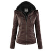 RaysHoodie I Leren Jas Met Hoodie Voor Dames