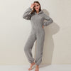 Winter Pluche Jumpsuit | Gevoerde Lange Mouw Pyjama