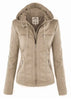 RaysHoodie I Leren Jas Met Hoodie Voor Dames