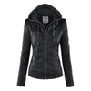 RaysHoodie I Leren Jas Met Hoodie Voor Dames