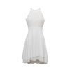 Elegante Zomerse Halterjurk | Hoge Taille Mouwloze Chiffon Midi | Gelaagde Party Slim Fit