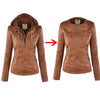 RaysHoodie I Leren Jas Met Hoodie Voor Dames