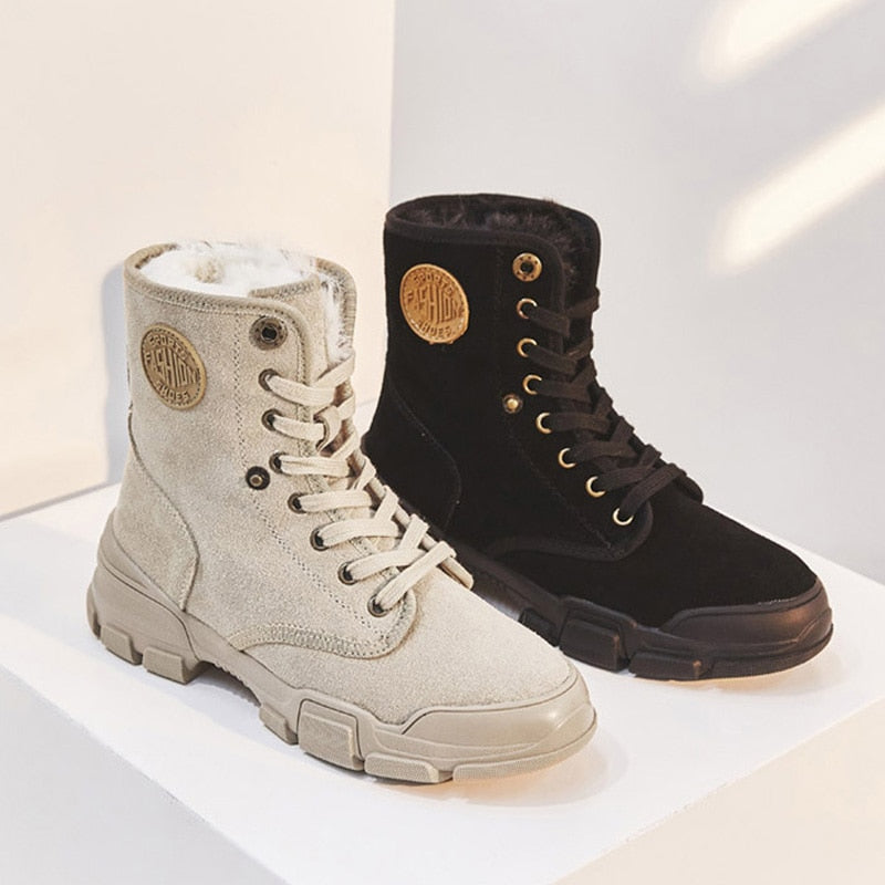 ZoeysBoots I Suede Boots Met Voering Voor Dames