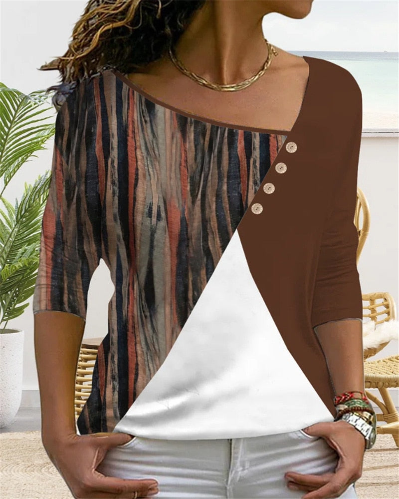 MirtesShirt I V-hals T-shirt Voor Dames
