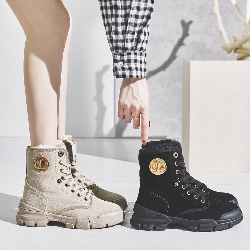 ZoeysBoots I Suede Boots Met Voering Voor Dames