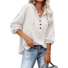 EllesHoodie I Oversized Hoodie Met Trekkoord En V-hals Voor Dames
