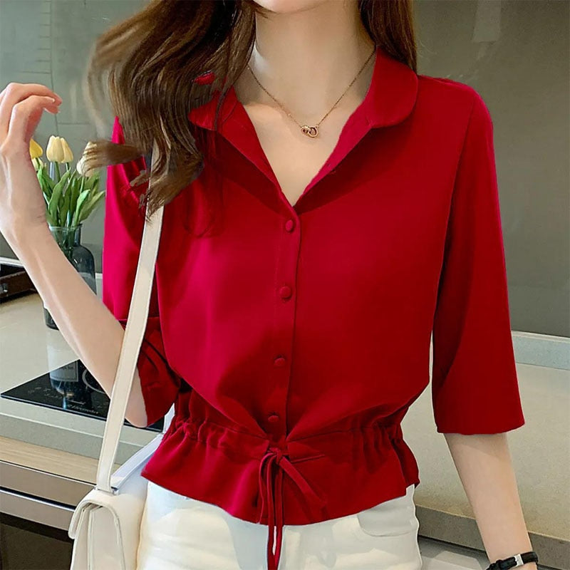 EllesBlouse I Gedetailleerde Blouse Voor Dames