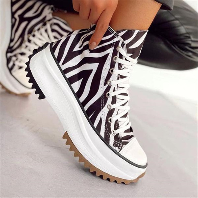 SarahsSneaks I Canvas Sneakers Met Orthopedisch Zool