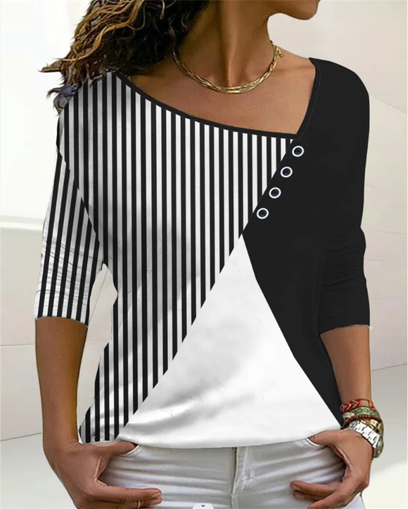 MirtesShirt I V-hals T-shirt Voor Dames