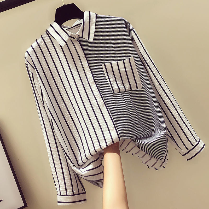 AnasBlouse I Blouse Met Krijtstrepen Voor Dames