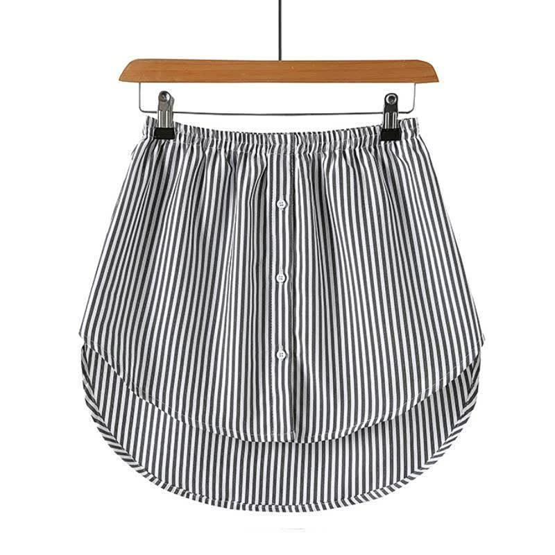Verstelbare Laagjes Faux Shirt Blouse Verlenger | Minirok Onderrrok