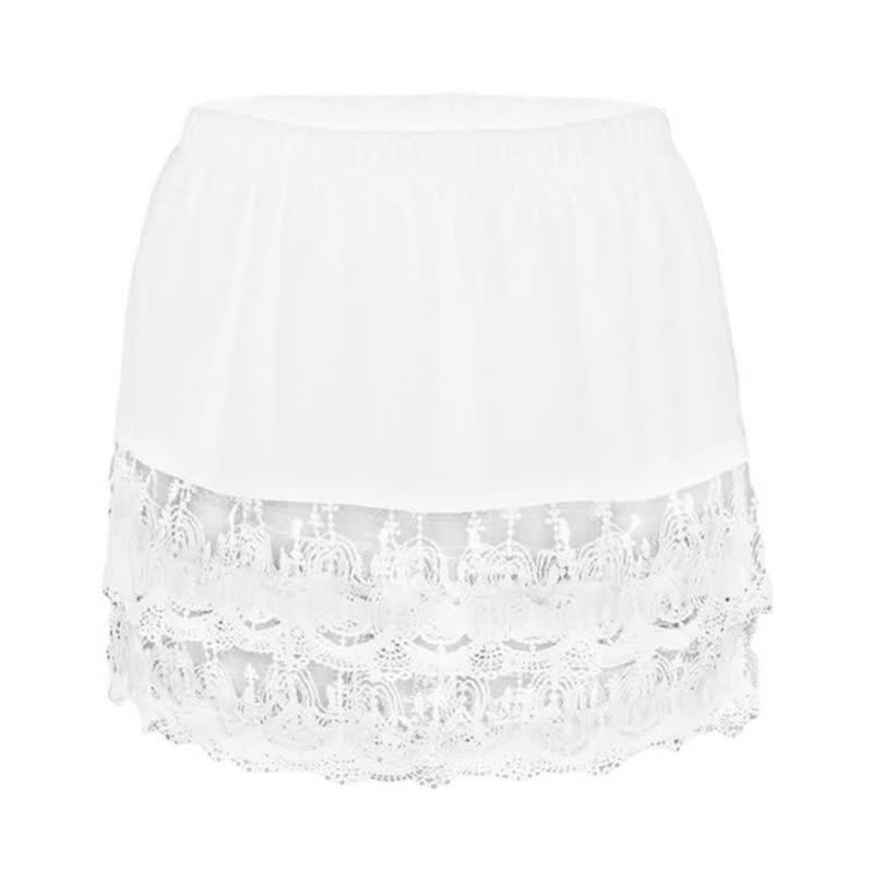 Verstelbare Laagjes Faux Shirt Blouse Verlenger | Minirok Onderrrok