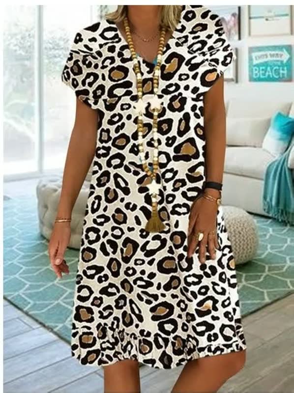 ShapelY™: Luchtige jurk met panterprint