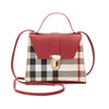 Women Plaid Leather Handbags | Large Crossbody Bag For Women