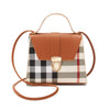 Women Plaid Leather Handbags | Large Crossbody Bag For Women