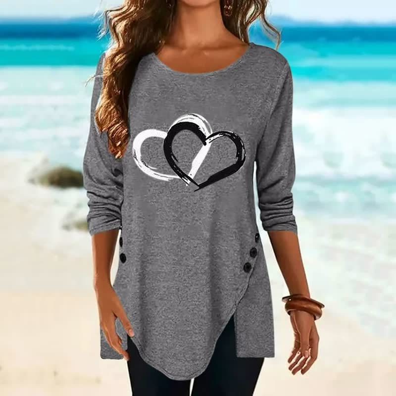 2Hearts™: Comfortabele En Oversized Shirt Voor Vrouwen