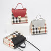 Women Plaid Leather Handbags | Large Crossbody Bag For Women