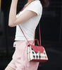 Women Plaid Leather Handbags | Large Crossbody Bag For Women
