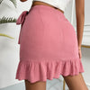 Gerimpelde Minirok | Casual Zomer Bandage Sexy Korte Rok